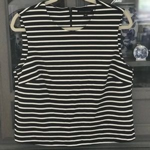 Banana Republic Navy & White Tank